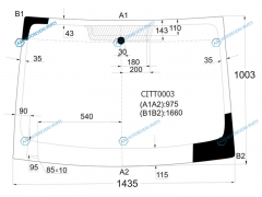 CITT0003 Стекло лобовое CITROEN BERLINGOPEUGEOT PARTNER 08-