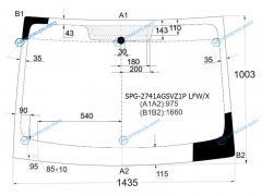 SPG-2741AGSVZ1P LFWX Стекло лобовое CITROEN BERLINGOPEUGEOT PARTNER 08-