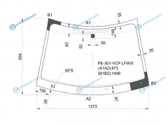 PE-301-VCP LFWX Стекло лобовое CITROEN C-ELYSSEPEUGEOT 301 4D 13-