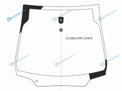 CI-DS4-VPP LFWX Стекло лобовое CITROEN DS4 5D HBK 11-15