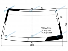 3000AGNBL Стекло лобовое DAEWOO NEXIA 95-16