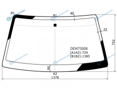 DEWT0008 Стекло лобовое DAEWOO NEXIA 95-16