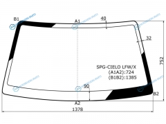 SPG-CIELO LFWX Стекло лобовое DAEWOO NEXIA 95-16