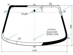 CHVT0014 Стекло лобовое DAEWOOCHEVROLET LANOS 45D 05-09ZAZ CHANCE 05-14