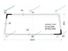 4625AGN LFWX Стекло лобовое DAF 7585CF SERIES 93-98
