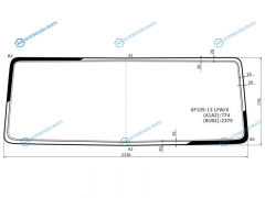 XF105-13 LFWX Стекло лобовое DAF XF105 06-XF106 13-