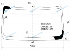 S300V LFWX Стекло лобовое Daihatsu AtraiHijet Cargo 05-