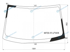 M700-R LFWX Стекло лобовое DAIHATSU BOON(M700) 16-TOYOTA PASSO 16-