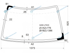 G200 LFWX Стекло лобовое DAIHATSU CHARADE G20 345D 93-00