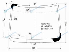 L251 LFWX Стекло лобовое DAIHATSU CHARADEMIRA 35D 02-06