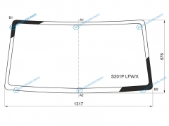 S201P LFWX Стекло лобовое DAIHATSU HIJET TRUCK 99-14
