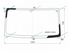 S500P LFWX Стекло лобовое DAIHATSU HIJET TRUCK 14-
