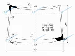L950S LFWX Стекло лобовое DAIHATSU MAX 01-05