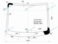L92-R LFWX Стекло лобовое DAIHATSU MIRA 35D HBK 06-18