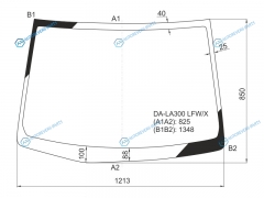 DA-LA300 LFWX Стекло лобовое DAIHATSU MIRA eS 12-17