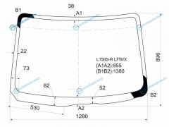 L150S-R LFWX Стекло лобовое DAIHATSU MOVE 02-06
