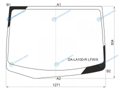 DA-LA100-R LFWX Стекло лобовое DAIHATSU MOVE 10-14