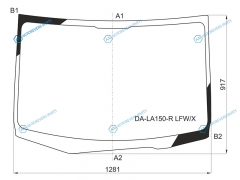 DA-LA150-R LFWX Стекло лобовое DAIHATSU MOVE 14-