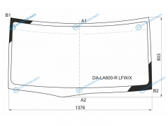 DA-LA600-R LFWX Стекло лобовое DAIHATSU TANTO(LA600) 13-