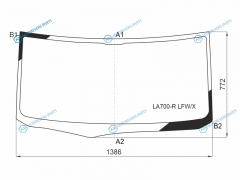 LA700-R LFWX Стекло лобовое DAIHATSU WAKE(LA700)14-TOYOTA PIXIS MEGA 15-