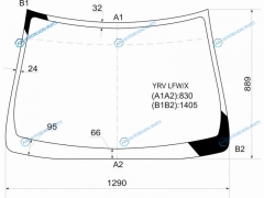 YRV LFWX Стекло лобовое DAIHATSU 00-05
