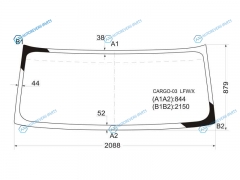 CARGO-03 LFWX Стекло лобовое FORD CARGO CABOVER WIDE CAB TRUCK 03-