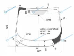C-MAX-10-VCP LFWX Стекло лобовое FORD C-MAX MPV 10-