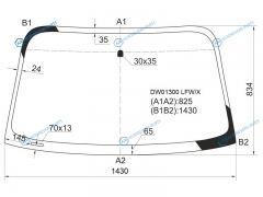 DW01300 LFWX Стекло лобовое FORD ESCORT ZX2 2D CPE 98-03