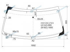 DW01256 LFWX Стекло лобовое FORD EXPEDITIONLINCOLN NAVIGATOR 96-02