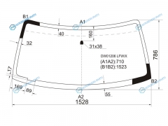DW01206 LFWX Стекло лобовое FORD EXPLORER 35D 96-03