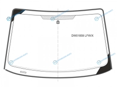 DW01859 LFWX Стекло лобовое FORD FOCUS (I) 2345D 98-05