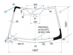 FRDT0021 Стекло лобовое FORD FOCUS II 345D 05-11