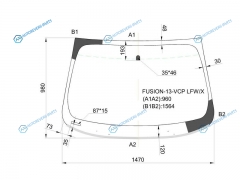 FUSION-13-VCP LFWX Стекло лобовое FORD MONDEO 45D 14-