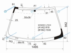 MONDEO LFWX Стекло лобовое FORD MONDEOCONTOUR 45D 93-00