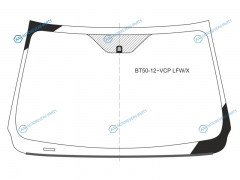 BT50-12-VCP LFWX Стекло лобовое FORD RANGER PICK UP 11-15 MAZDA BT50 11-