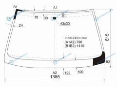 FORD-2300 LFWX Стекло лобовое FORD SCORPIO 4D 87-98