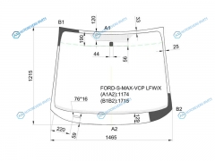 FORD-S-MAX-VCP LFWX Стекло лобовое FORD S-MAX 06-13