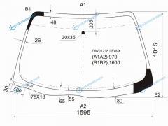 DW01218 LFWX Стекло лобовое FORD TAURUS 45D SEDWGN 96-01