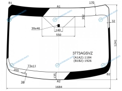 3773AGSVZ Стекло лобовое FORD TRANSIT (высокая крыша) 13-