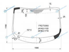 FRDT0060 Стекло лобовое FORD TRANSIT CUSTOM VAN 13-