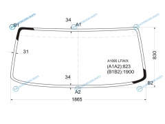 A1995 LFWX Стекло лобовое FOTON OLLIN BJ1069BJ1089 AUMARK 06-