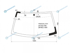 FREEDOM LFWX Стекло лобовое GEELY OTAKA 05-16