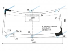 HOVER-M2-VC LFWX Стекло лобовое GREAT WALL HOVER M2 10-14
