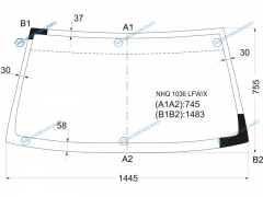 NHQ1036 LFWX Стекло лобовое GREAT WALL PEGASUS SAILOR SUV 05-