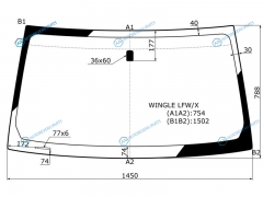 WINGLE LFWX Стекло лобовое GREAT WALL 3 07-12