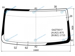 GAZT0017 Стекло лобовое GZ GZLСобольБаргузинВалдай 27053302 96-