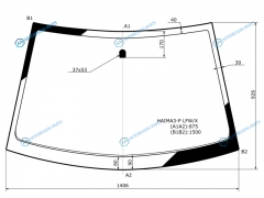 HAIMA3-P LFWX Стекло лобовое HAIMA 3 4D 07-