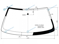 HAIMA 7-P LFWX Стекло лобовое 7 5D SUV 11-