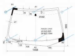 FW02351 LFWX Стекло лобовое HONDA ACCORD VII (USA) 4D 03-07