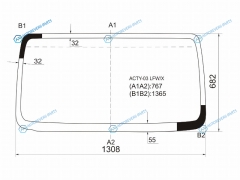 ACTY-03 LFWX Стекло лобовое HONDA ACTY 99-